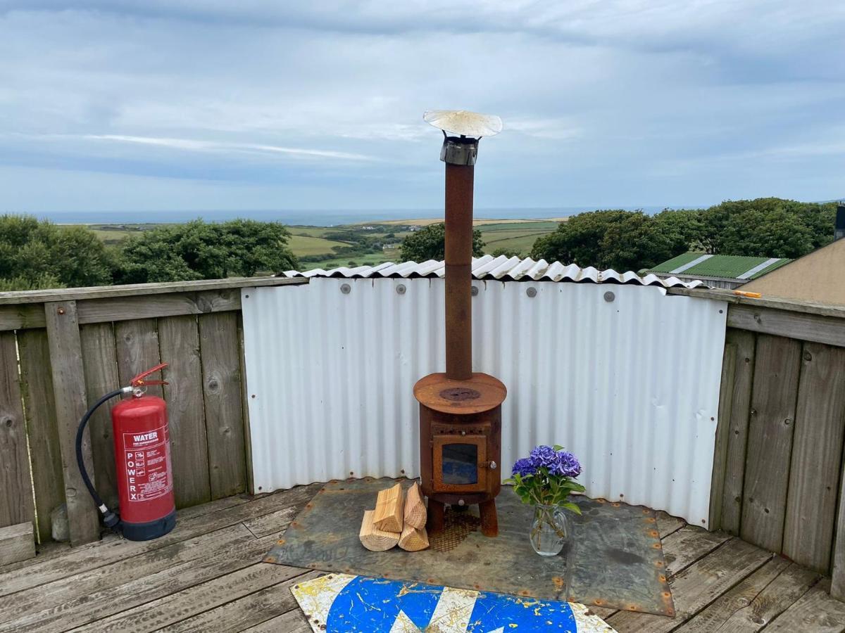 Coastal Stay Bell Tent Porthgain Exterior foto